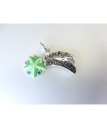 Jezlaine Sterling Silver Green Enamel Reach For the Stars Charm - $7.60