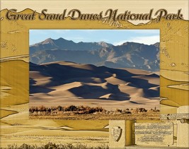 Great Sand Dunes National Park Laser Engraved Wood Picture Frame (4 x 6)  - £23.97 GBP