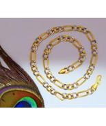 22KT AUTHENTIC YELLOW AND WHITE GOLD CHAIN NECKLACE HALLMARKED GIFTING c... - $49,652.41 MXN+