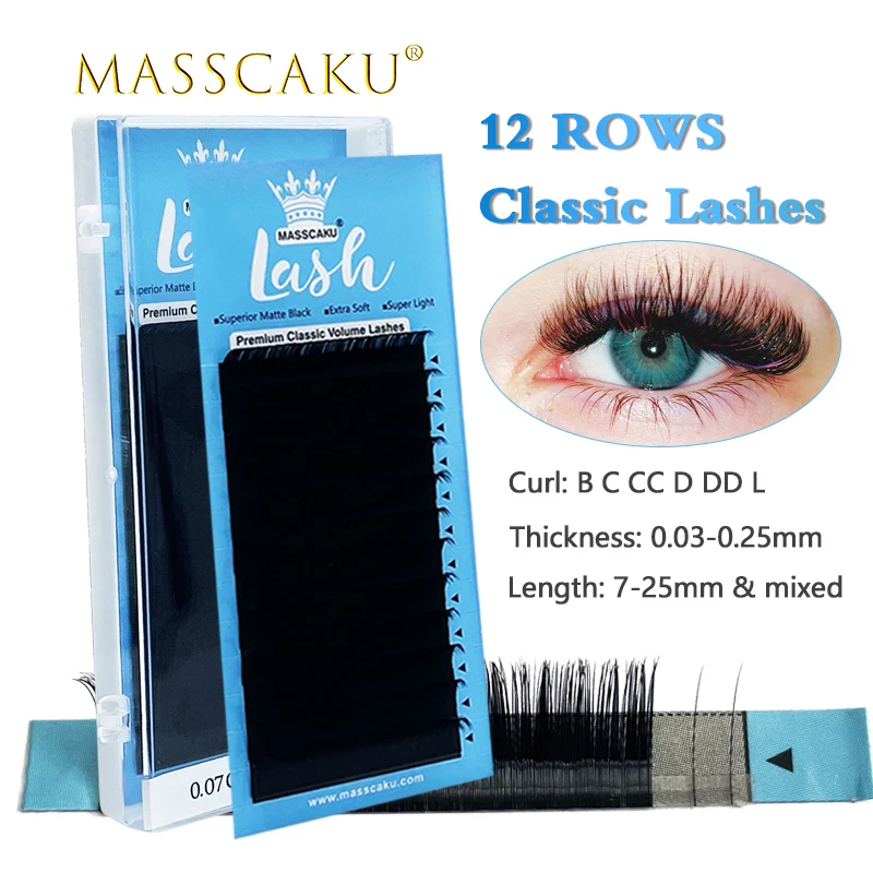 Dividual volume eyelash extension super matte black russian volume soft natural classic thumb200