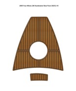 2005 Four Winns 245 Sundowner Bow Pad Boat EVA Foam Faux Teak Deck Floor... - $682.48 CAD
