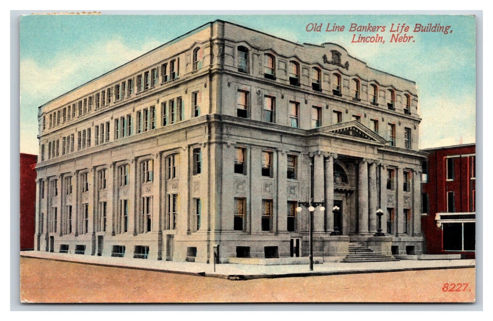 Primary image for Old Line Bankers Life Building Lincoln Nebraska NE 1912 DB Postcard V16