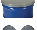 55 Gallon Drum Cover Closed Head Galvanized Steel Drums Burn Barrel Top ... - $35.18