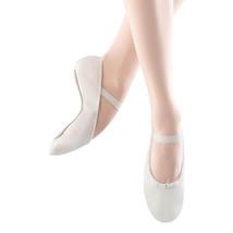 Bloch Girls&#39; Dance Dansoft Full Sole Leather Ballet Slipper/Shoe White, 8.5 Wide - £10.33 GBP