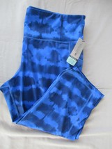 Ideology pants tights tie dye cropped high rise  XXL cobalt blue pocket New - £10.75 GBP