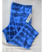 Ideology pants tights tie dye cropped high rise  XXL cobalt blue pocket New - £10.73 GBP