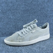 PUMA  Women Sneaker Shoes Gray Fabric Lace Up Size 8.5 Medium - £19.33 GBP