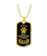 Dog Lover Gift Small Munsterlander Pointer Dad Dog Necklace Stainless St... - £36.45 GBP