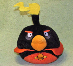 ANGRY BIRDS STUFFED SPACE BOMB Animal Toy Plush COMMONWEALTH 9&quot; 2012 Bla... - $10.80
