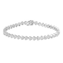 1 1/4 CTTW Diamond Tennis Bracelet in Sterling Silver by Fifth and Fine - £143.87 GBP