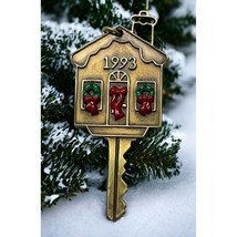 Hallmark First Time Home Owner Key Christmas Tree Ornament Vintage 1993 - £12.70 GBP