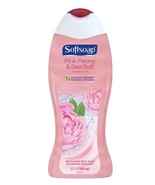 Softsoap Exfoliating Body Wash, Pink Peony &amp; Sea Salt, 20 Fl. Oz. - £8.56 GBP