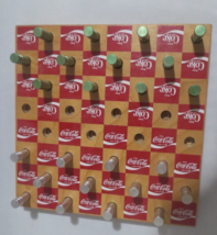 VINTAGE COCA COLA COKE WOOD CHECKERBOARD GAME 9X9 INCHES SQUARE - £14.32 GBP