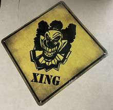 Scary Clown Xing 12X12 Metal Sign - $6.20