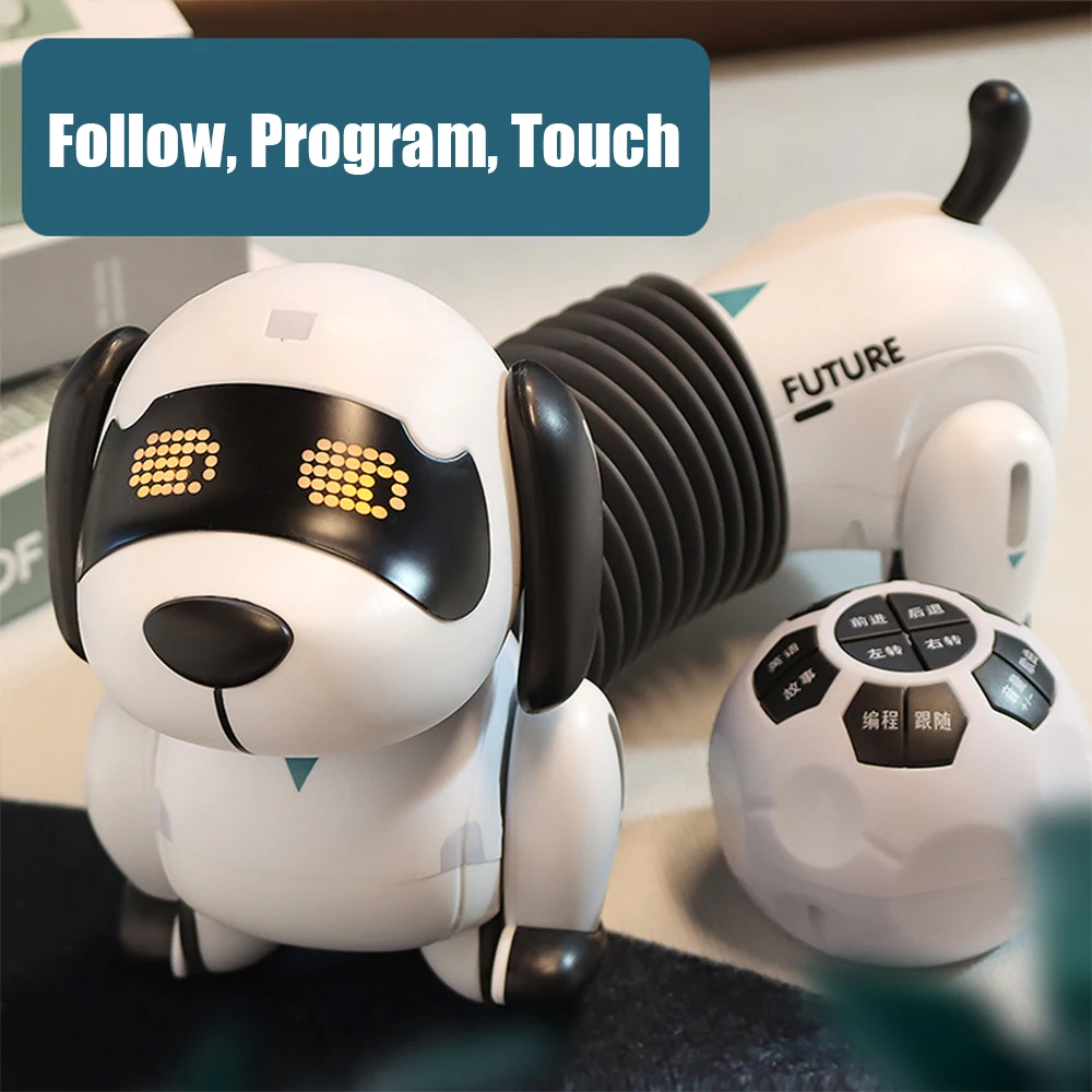 Cute Toy Dog Ai Intelligent Robot Dog Voice Dialogue Programming Interaction - £45.69 GBP