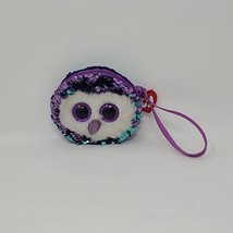 TY Beanie Boos Fashion Color Changing Sequins MOONLIGHT Owl Purse - £7.83 GBP