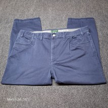 * Orvis Casual Chino Pants Men Size 42x28 Blue High Rise Staight Leg Rel... - $17.05