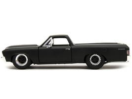 1967 Chevrolet El Camino Matt Black &quot;Fast &amp; Furious&quot; Series 1/24 Diecast Model C - $48.67