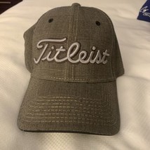 Titleist Grey Plaid Adjustable Golf baseball hat cap Strap Checks Embroi... - $9.49