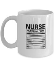 Funny Nurse Nutritional Facts Gift Coffee &amp; Tea Mug - £15.97 GBP