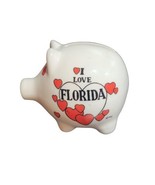 Vintage I Love Florida Pig w/ Hearts Piggy Bank Souvenir 3&quot; Tall, 4&#39; Wide - €9,29 EUR