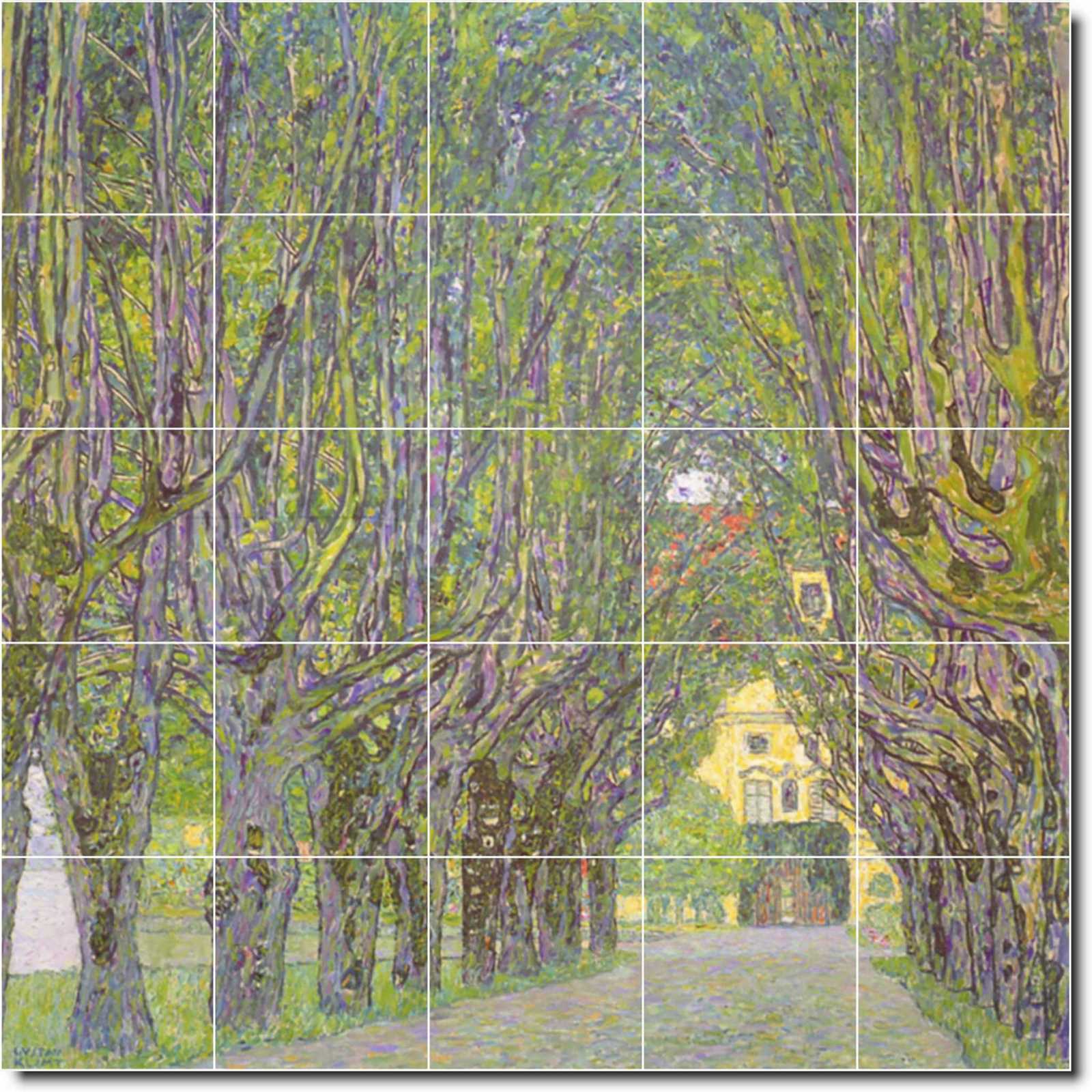 Klimt gustave avenue in the park of the schloss kammer 5x5