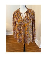 EVEREVE Britta Border Print Blouse NWT Size S - €25,41 EUR