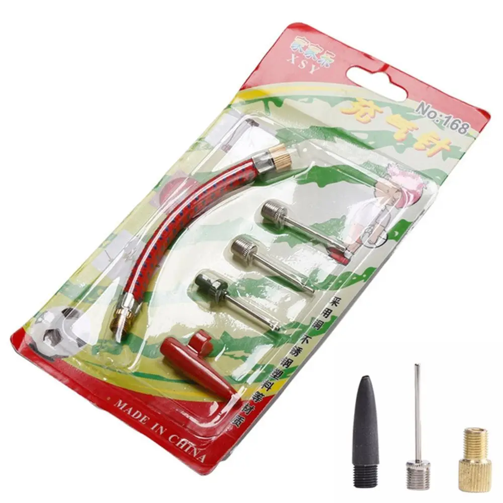 1 Set Inflating Needle Kits Needle Hose  Ball Basketball Football Volleyball Bik - £24.38 GBP