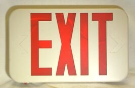 E-Conolight LED Exit Sign Emergency Light 2-Sided Red Letter 120V/277V NEW - $19.79
