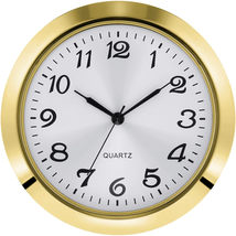 1.8 Inch 45 mm Round Quartz Clock Insert With Arabic Numerals Fit 1.6 In... - £11.67 GBP