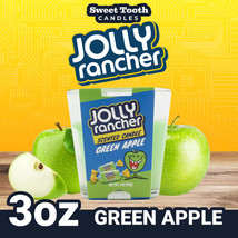 Candle - Green Apple Scented Candle 3oz -JOLLY Rancher Green Apple 3 Oz Candle - £7.97 GBP