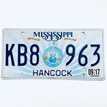 2017 United States Mississippi Hancock County Passenger License Plate KB8 963 - £13.30 GBP