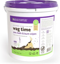 Wag Time Dog Wipes For Paws And Butt - 400 Ct Thick Plant-Based Cleaning... - $36.99