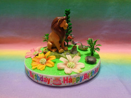Lion King Cake Topper Table Decor 6&quot; Styrofoam Base - OOAK - $19.74