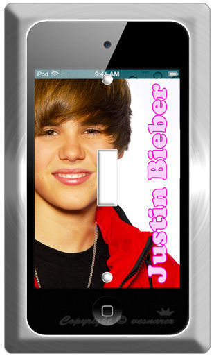 NEW iPOD TOUCH 4 JUSTIN BIEBER SINGLE LIGHT SWITCH WALL PLATE iPHONE 4 5 COVER