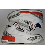 Nike Air Jordan Retro 3 Knicks 136064-148 Size 9.5 White  Orange (Read)! - $87.07