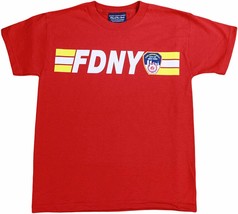 FDNY Kids Short Sleeve Screen Print 200 feet back T-Shirt red - £14.20 GBP+