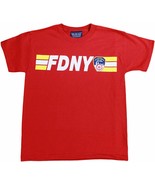 FDNY Kids Short Sleeve Screen Print 200 feet back T-Shirt red - £14.93 GBP+