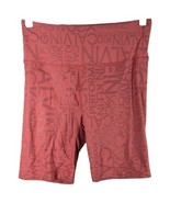 Calvin Klein Pink Salmon Yoga Shorts Performance Compression Womens Medi... - $32.77 CAD