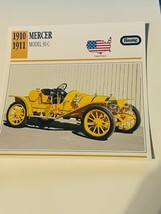 Classic Car Print Automobile picture 6X6 ephemera litho 1910 Mercer Model 30 C - £8.33 GBP