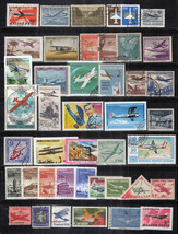 Aviation Stamp Collection MNH/Used All Different Planes Aircraft ZAYIX 1... - £6.38 GBP