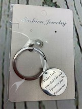 Bridal Gift Stepson Step Daughter Keychain Today I Tell Your Dad I Do - £10.60 GBP