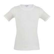 2 Boy&#39;s Cotton Crew Neck Short Sleeve Undershirts Liabel 03828 25R - $16.79