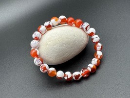 Handcrafted Fiery Agate Natural Crystal Necklace - $7.90