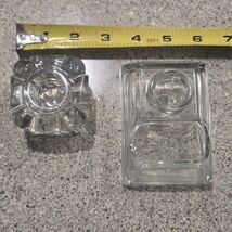 2 Exquisite Cut Glass Ink Wells - $9.90