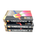 NEW - Memorex Pro HG High Grade VHS Tape 120 W/Dustproof Case Lot Of 3 - $335.34 MXN