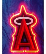 MLB Los Angeles Angels Baseball Beer Bar Neon Light Sign 6&quot; x 10&quot; - £155.58 GBP