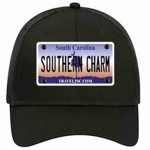 Southern Charm South Carolina Novelty Black Mesh License Plate Hat - $28.99