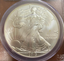 2013 S$1 Silver American Eagle Graded by PCGS as MS-70 First Strike Mercanti - £99.45 GBP