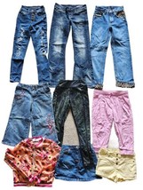 Girls Size 8 Clothes Lot 9pc Denim Jeans Skirt Vice Camuto Justice Vintage Gap - £35.43 GBP